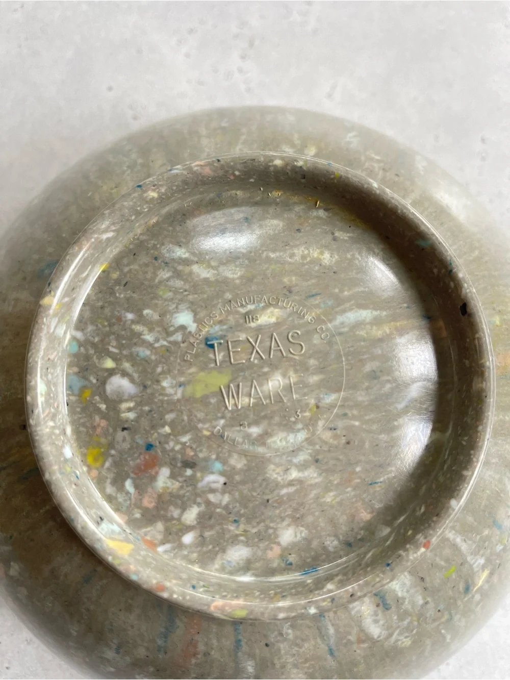 Texas Ware Gray Confetti Melamine Mixing Bowl 118